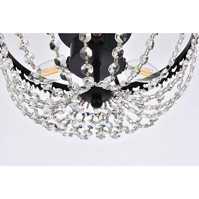 Image 5 Kylie 14" Flush Mount In Black more views