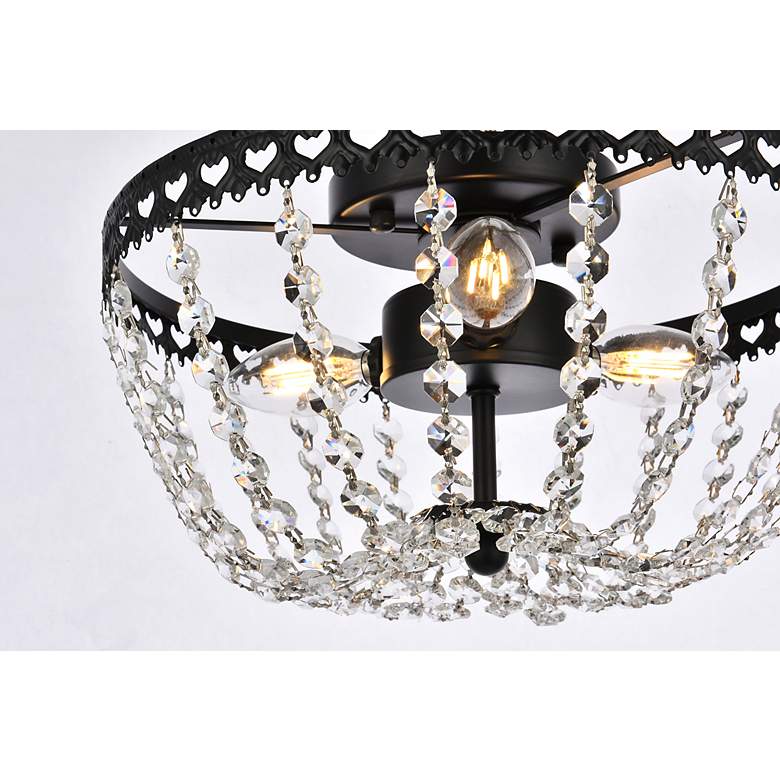 Image 6 Kylie 14" Flush Mount In Black more views