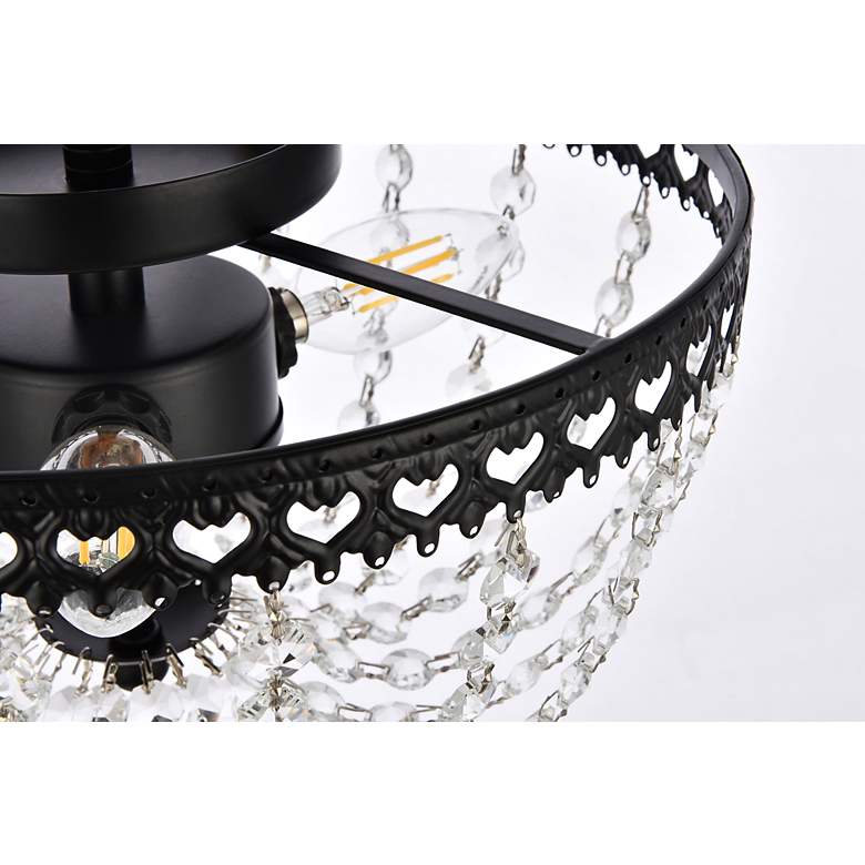 Image 7 Kylie 14" Flush Mount In Black more views