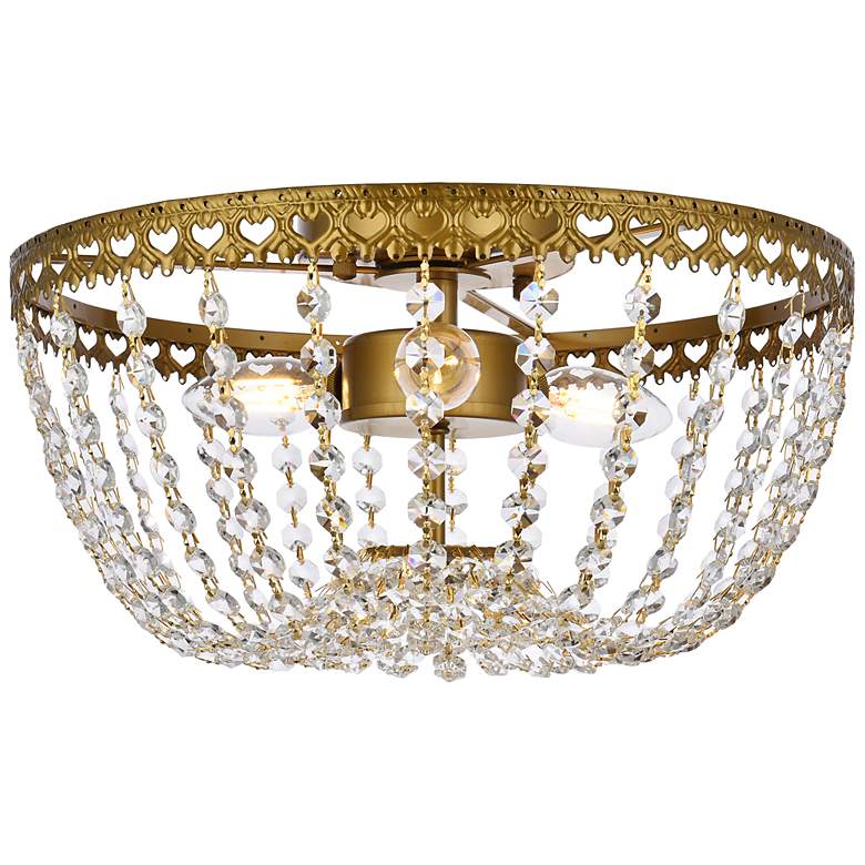 Image 2 Kylie 14" Flush Mount In Brass