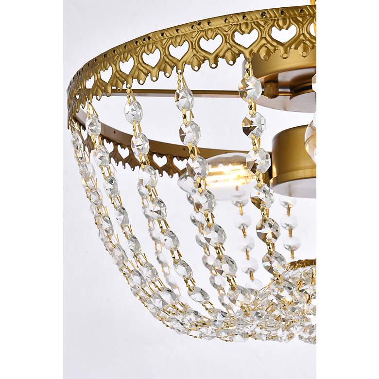 Image 6 Kylie 14" Flush Mount In Brass more views