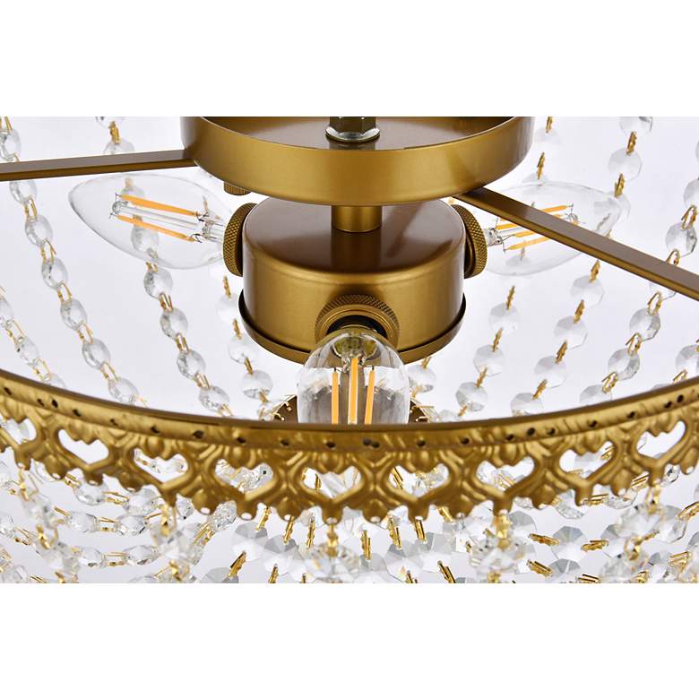Image 7 Kylie 14" Flush Mount In Brass more views