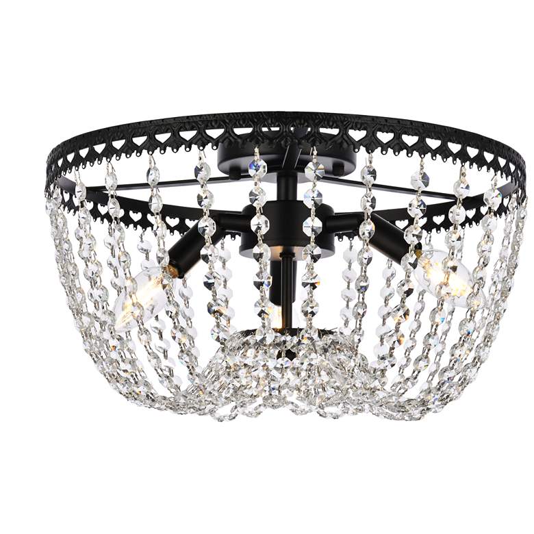 Image 1 Kylie 16" Flush Mount In Black