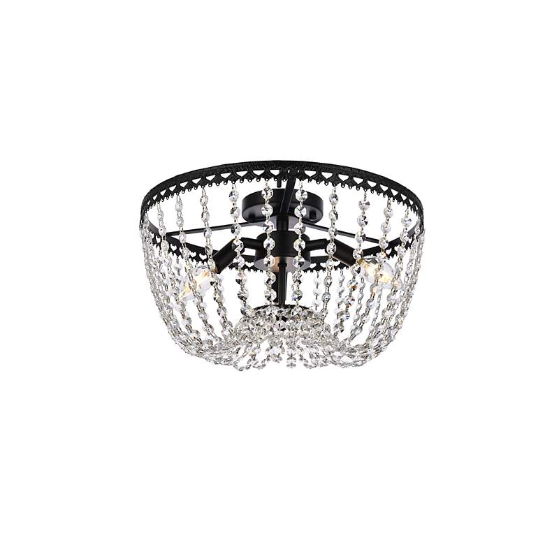 Image 4 Kylie 16" Flush Mount In Black more views
