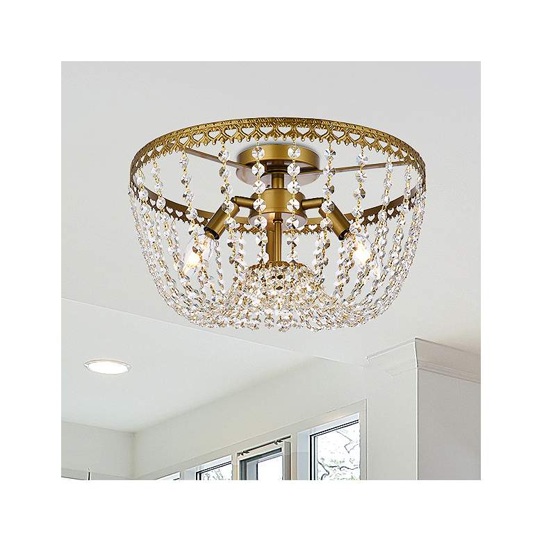 Image 1 Kylie 16" Flush Mount In Brass