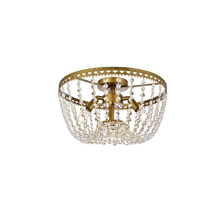 Image 4 Kylie 16" Flush Mount In Brass more views