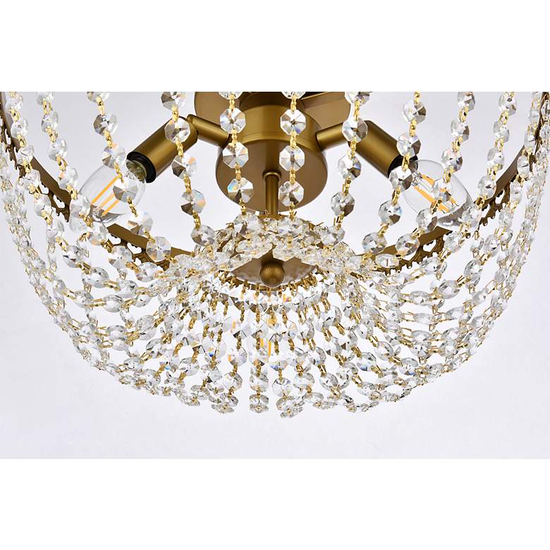 Image 5 Kylie 16" Flush Mount In Brass more views