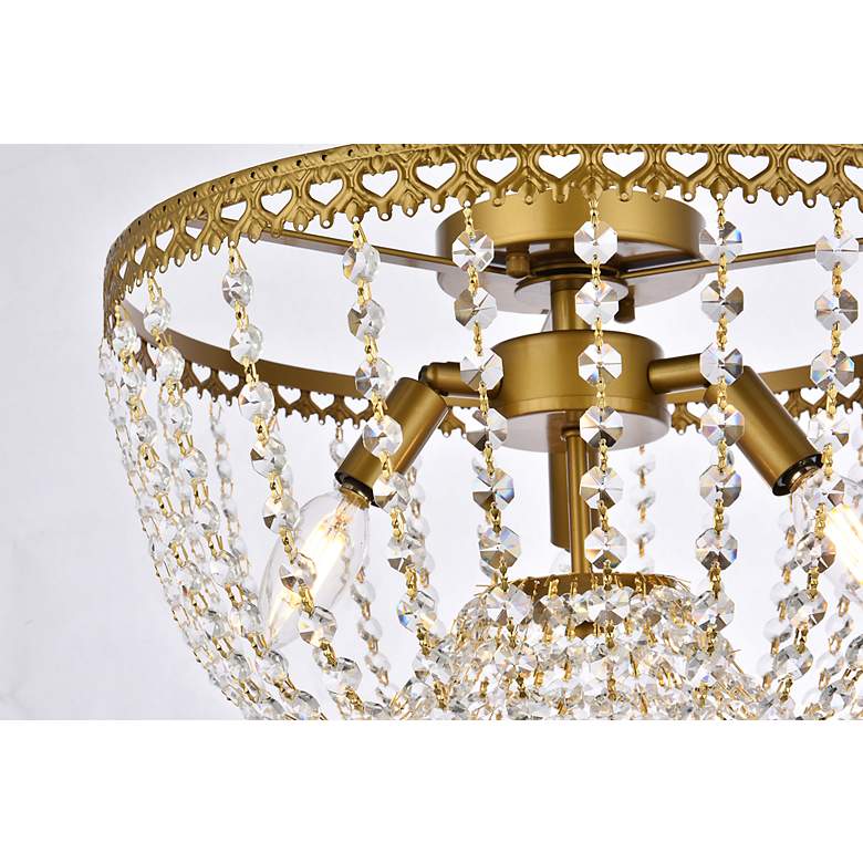 Image 6 Kylie 16" Flush Mount In Brass more views