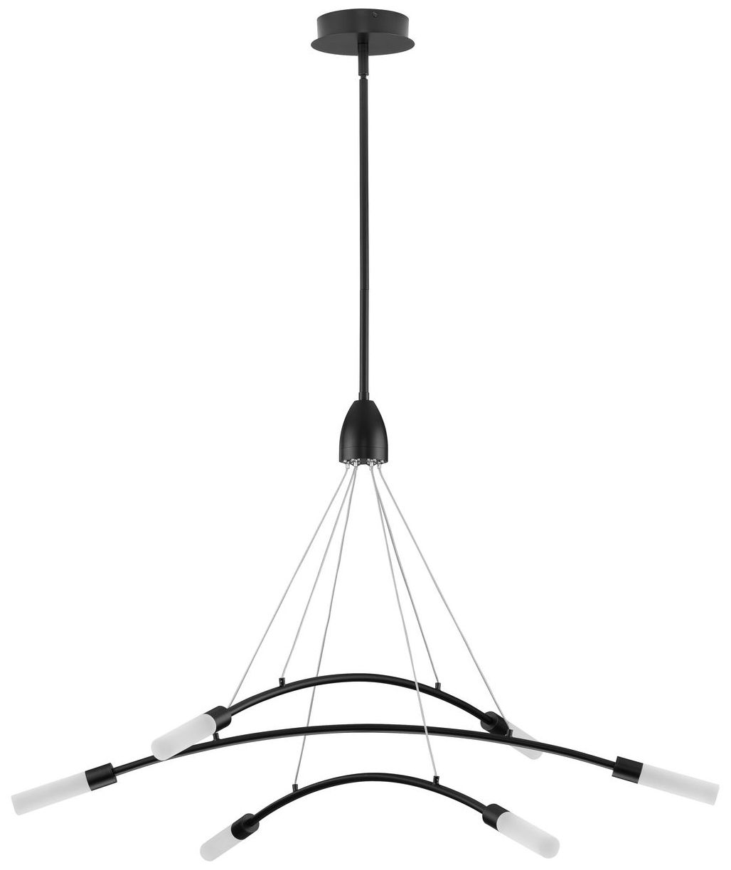 Kylo LED Collection Six-Light Frosted Acrylic Chandelier Light