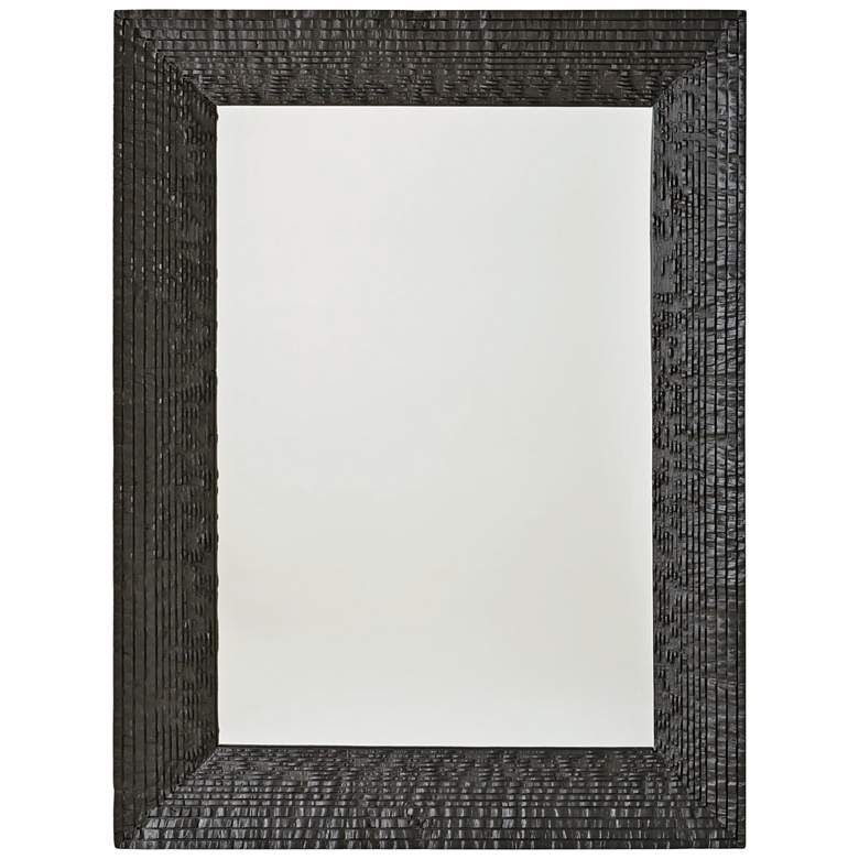 Image 1 Kyoto Matte Black 36" x 47 3/4" Wall Mirror