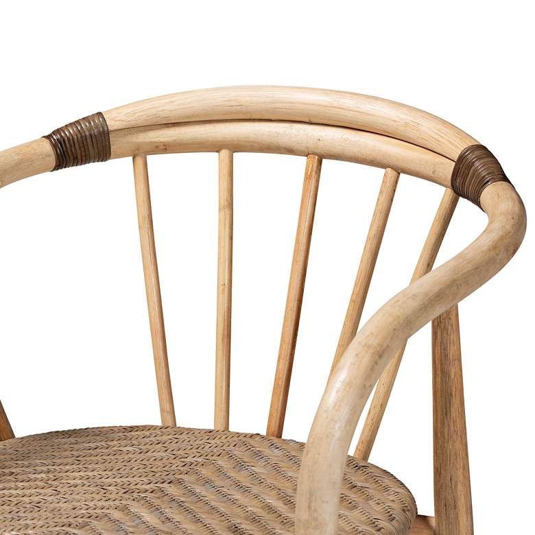 Image 2 Kyoto Natural Brown Rattan Dining Chair more views