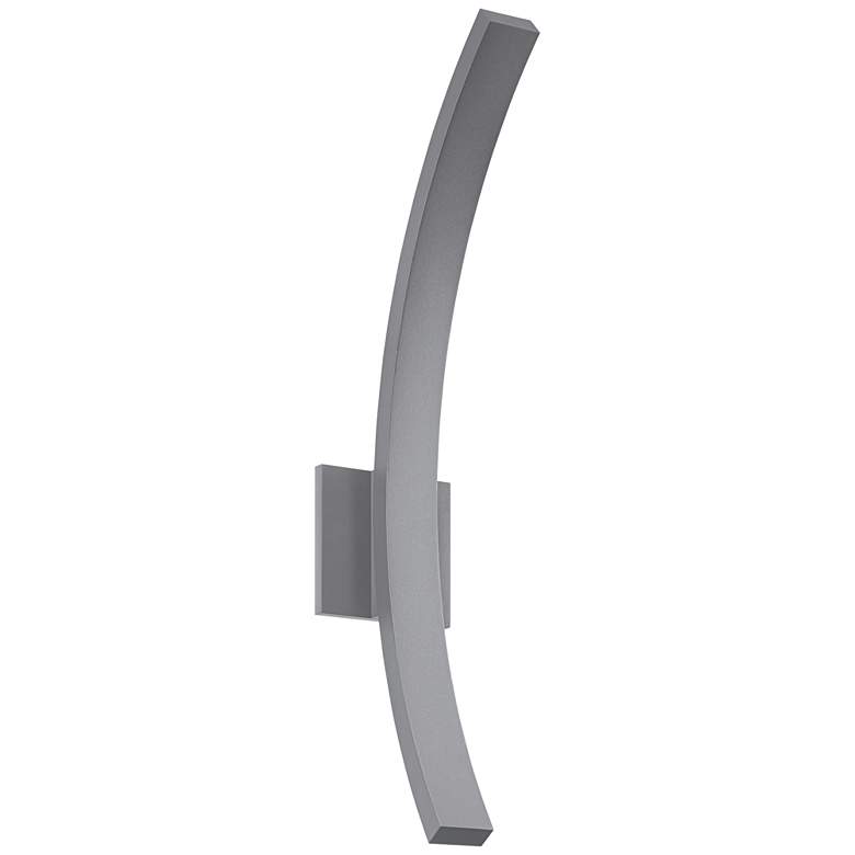 Image 1 L&#39;Arc Grand 24 inchH Gray 1580 Lumens LED Outdoor Wall Light