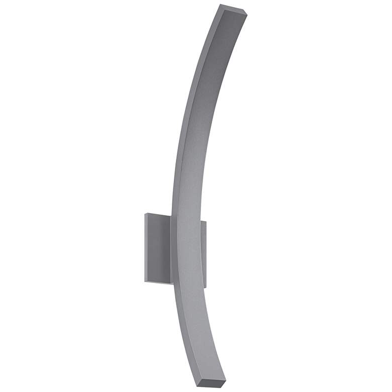 Image 1 L'Arc Grand 24"H Gray 1580 Lumens LED Outdoor Wall Light