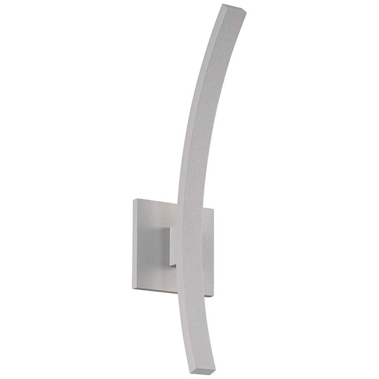 Image 1 L&#39;Arc Petite 18 inchH Gray 1400 Lumens LED Outdoor Wall Light