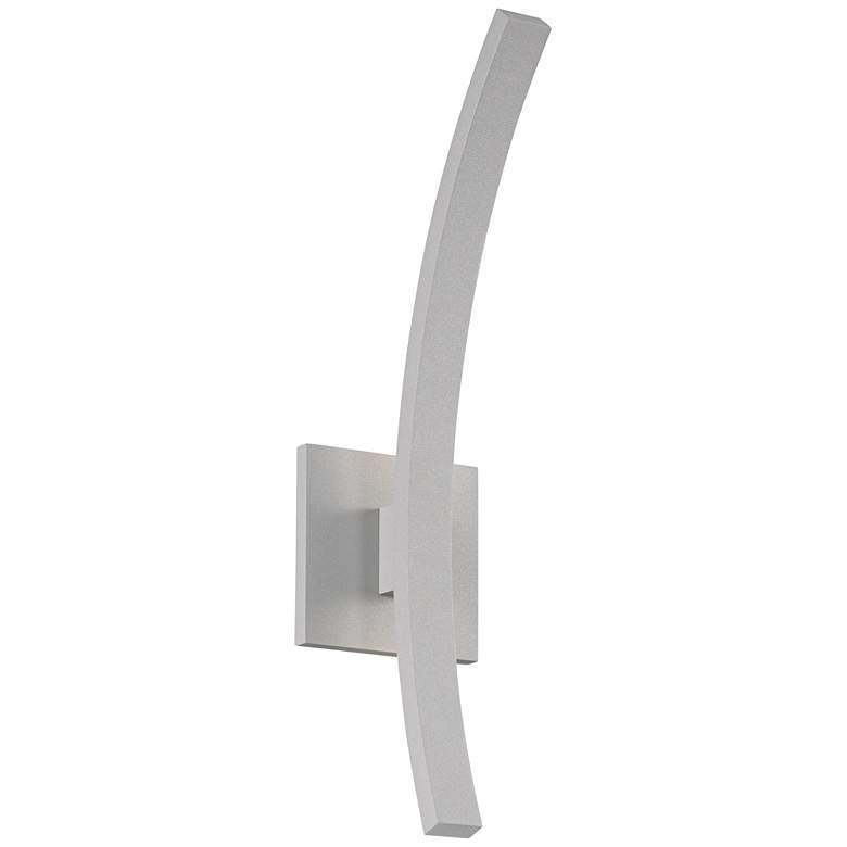 Image 1 L'Arc Petite 18"H Gray 1400 Lumens LED Outdoor Wall Light