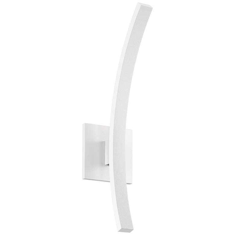 Image 1 L'Arc Petite 18"H White 1400 Lumens LED Outdoor Wall Light
