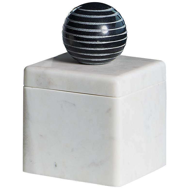 Image 1 La Boite White Marble Decorative Box