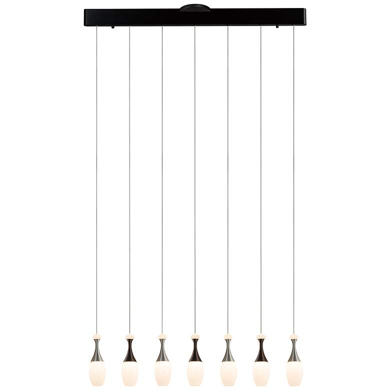 Image 1 La Botella 32.7" Deep Taupe/Brushed Aluminum Pendant