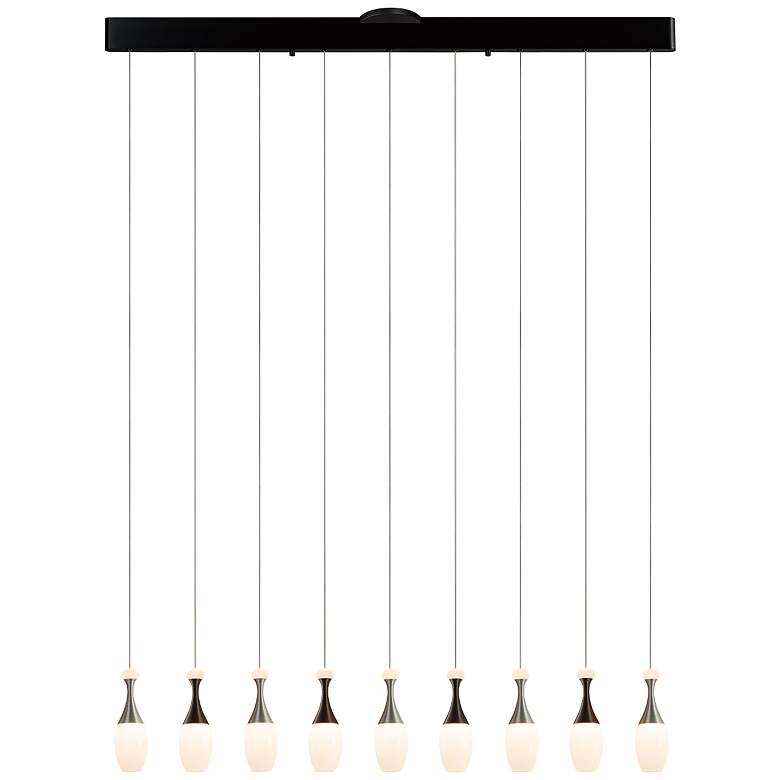 Image 1 La Botella 41.3" Deep Taupe/Brushed Aluminum Pendant