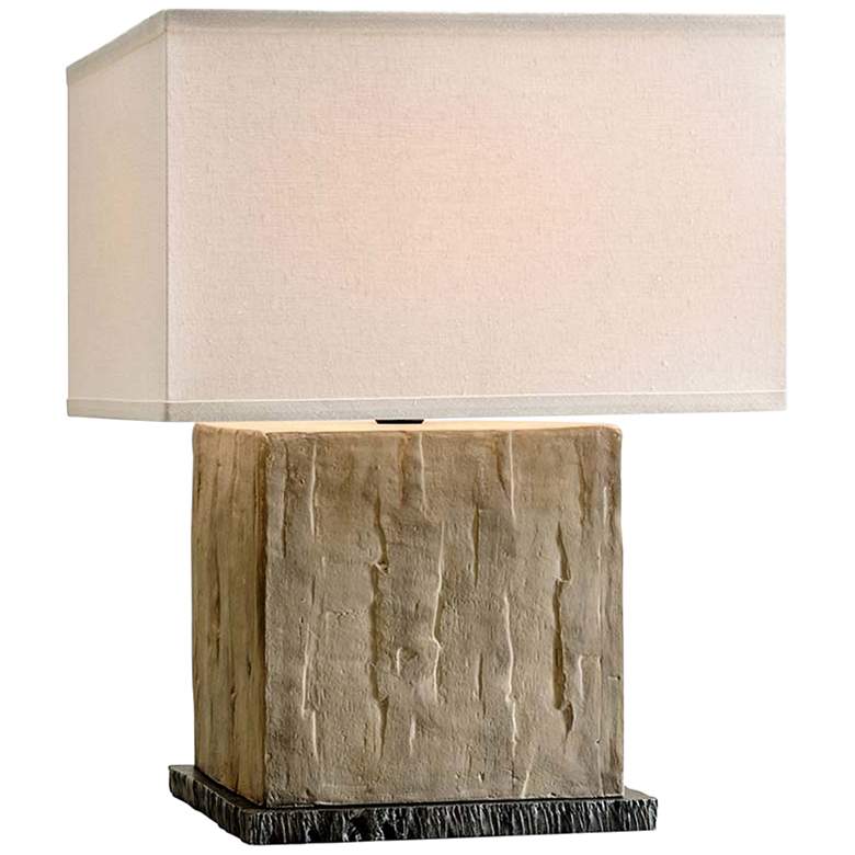 Image 1 La Brea 19 3/4 inch High Sandstone Ceramic Accent Table Lamp