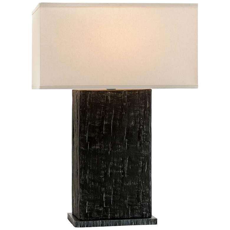 Image 1 La Brea Anthracite Ceramic Rectangular Table Lamp