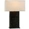 La Brea Anthracite Ceramic Rectangular Table Lamp