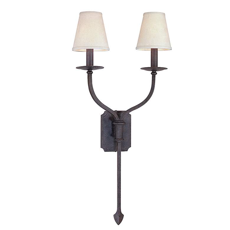 Image 2 La Brea Collection 14 1/2" Wide French Iron Sconce