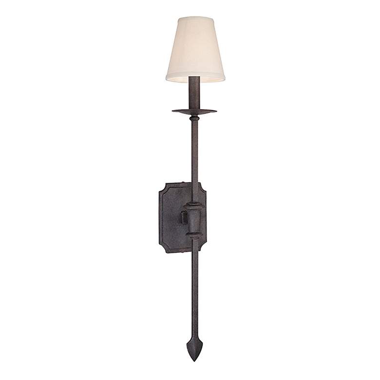 Image 1 La Brea Collection 5" Wide French Iron Sconce