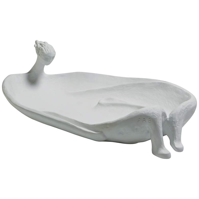 Image 1 La Femme Baignoire 10 1/2" Wide White Figurine