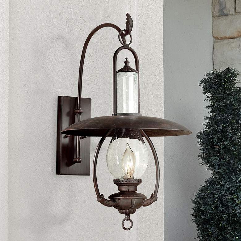 Image 1 La Grange Collection 26 1/2 inch High Outdoor Wall Lantern