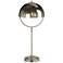 La Grange Nickel and Brushed Steel Table Lamp with USB Port