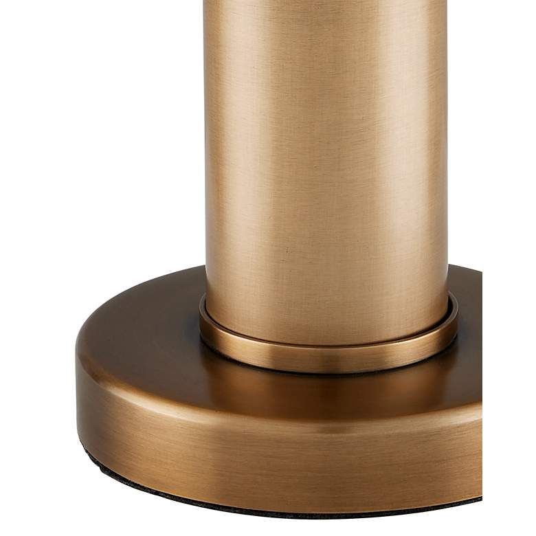 Image 4 La Gravite 11" High Antique Brass Alabaster Mini Table Lamp more views