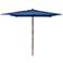 La Jolla Royal 8 1/2' Wooden Square Market Umbrella
