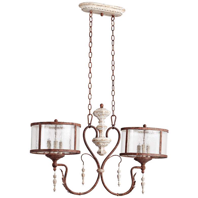 Image 2 La Maison Manchester Grey Kitchen Island Light Chandelier