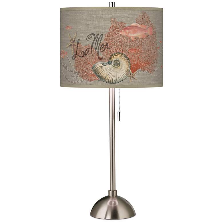 Image 1 La Mer Jellyfish Giclee Contemporary Table Lamp