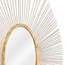 LA Modern Sedona Gold 24 1/2" x 44" Sunburst Wall Mirror