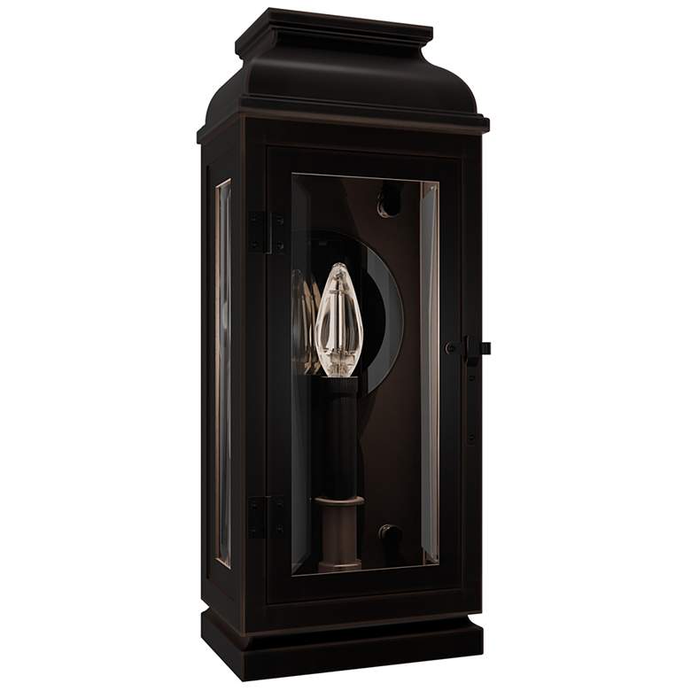 Image 1 La Motte 16"H x 6.4"W 1-Light Outdoor Wall Light in Oil Rubbed Bronze