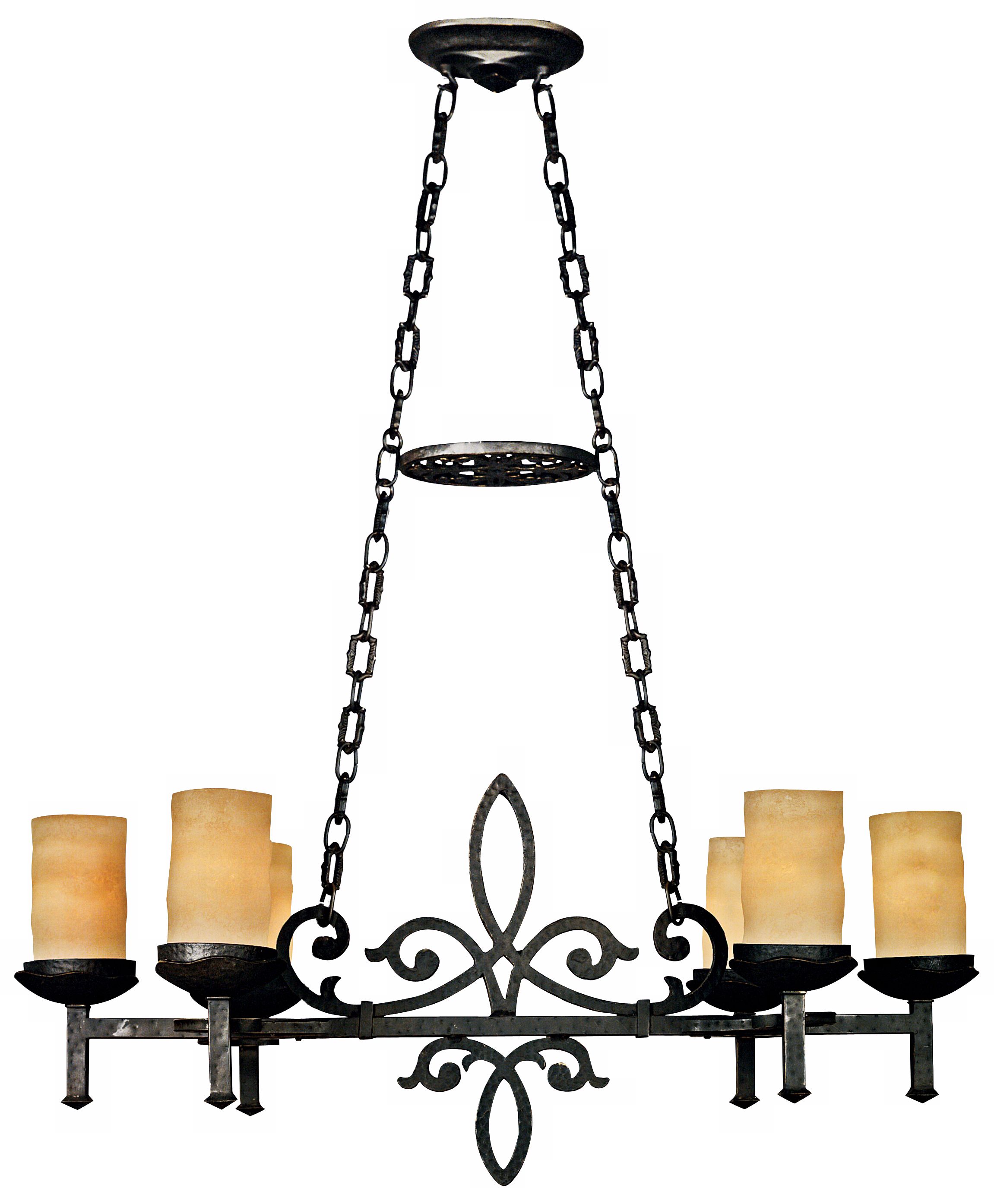 La Parra Collection 38 1/2" Wide 6-Light Island Chandelier