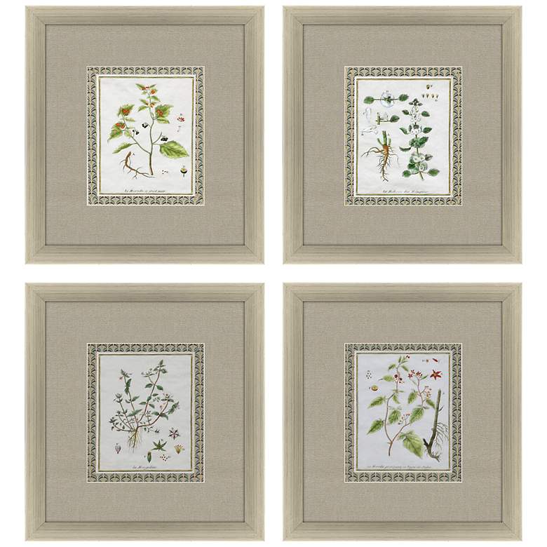Image 3 La Passerage II 21" Wide 4-Piece Framed Giclee Wall Art Set
