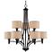 La Pointe 31" Wide Oil-Rubbed Bronze 9-Light Chandelier