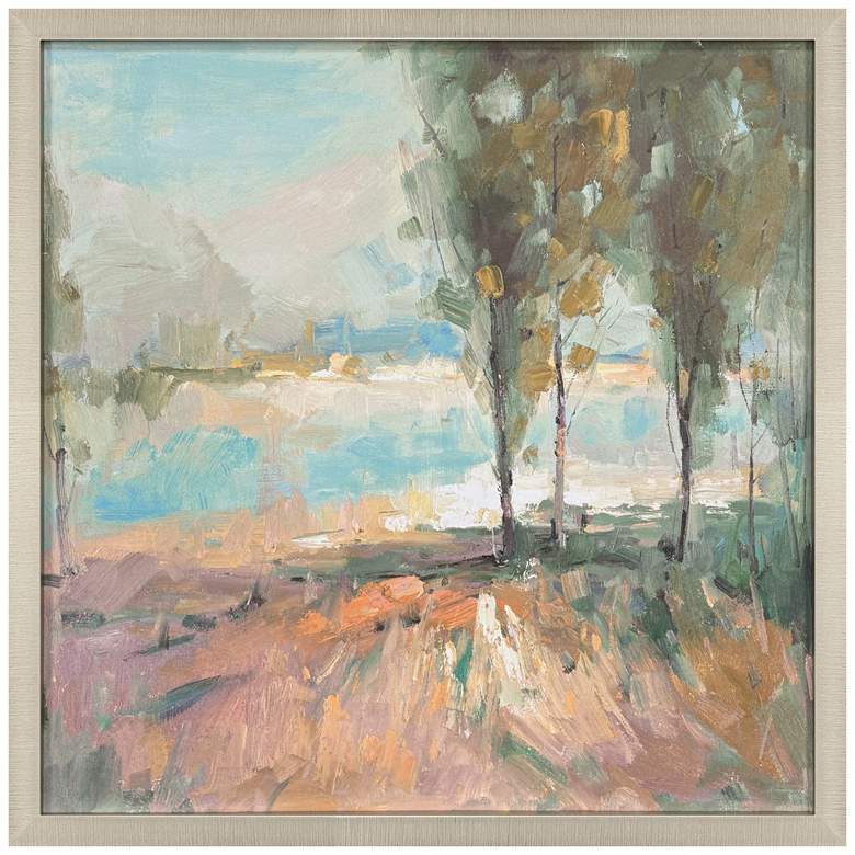 Image 1 La Riviere 37"W x 37"H Framed Art