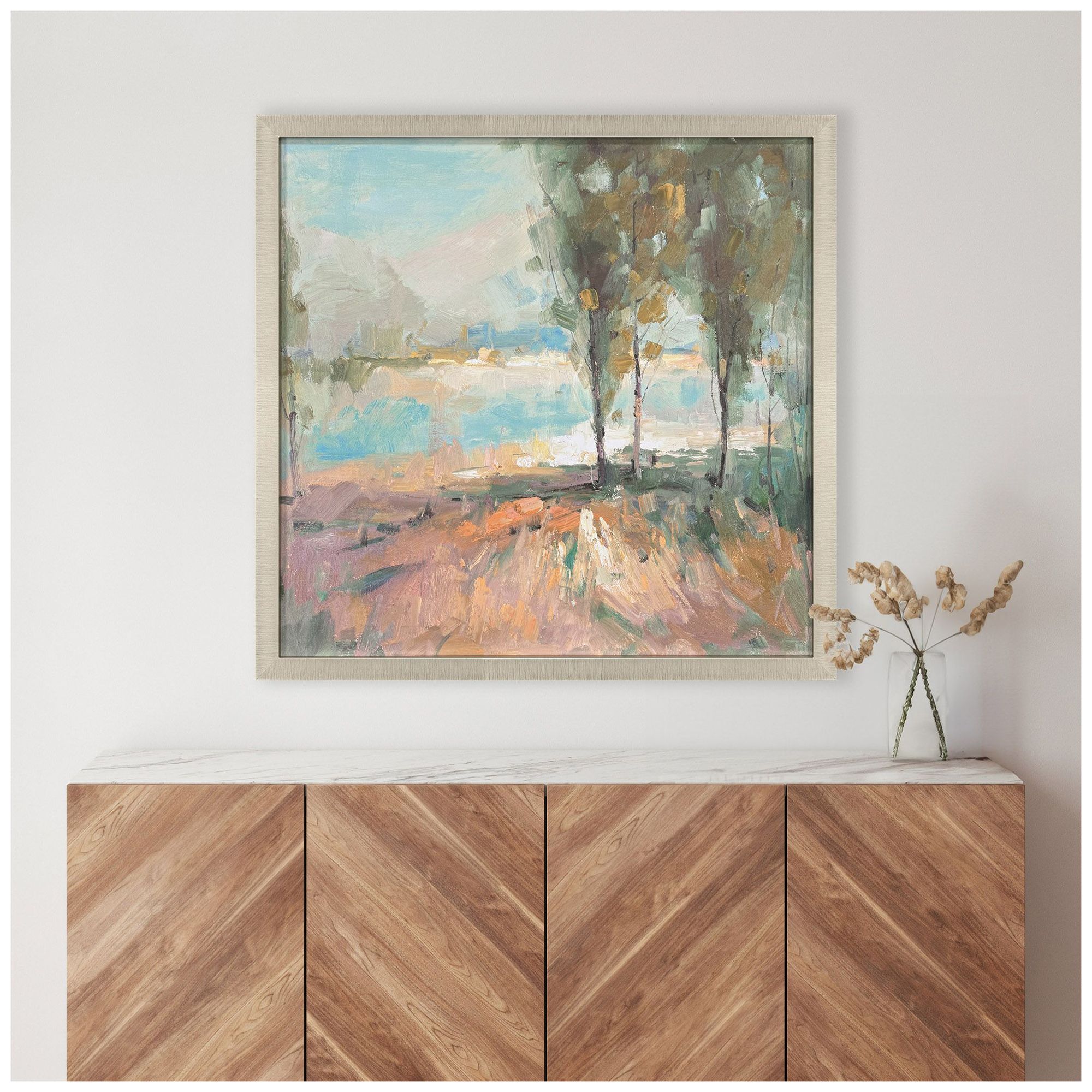 Image 4 La Riviere 37"W x 37"H Framed Art more views