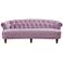La Rosa Lavender Velvet Tufted Chesterfield Sofa