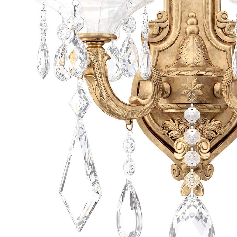 Image 3 La Scala 16.5"H x 11.5"W 2-Light Crystal Wall Sconce in French Go more views