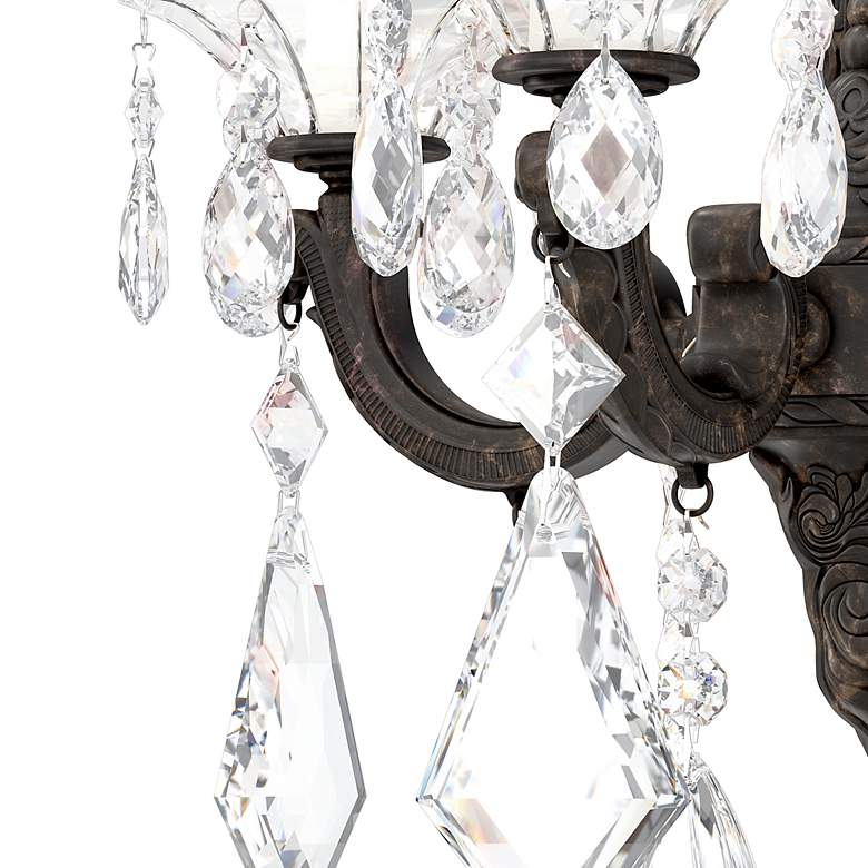 Image 3 La Scala 16.5"H x 11.5"W 2-Light Crystal Wall Sconce in Heirloom more views