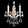 La Scala 18 1/2" High Gold Crystal 2-Light Wall Sconce