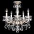 La Scala 19.5"H x 18"W 5-Light Crystal Semi-Flush Mount in Etrusc