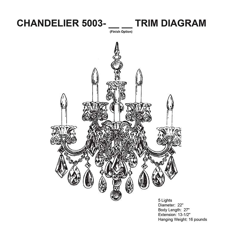 Image 3 La Scala 27"H x 22"W 5-Light Crystal Wall Sconce in Antique Silve more views