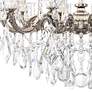 Thumbnail4 of La Scala 29.5"H x 28"W 10-Light Crystal Chandelier in Antique Sil more views