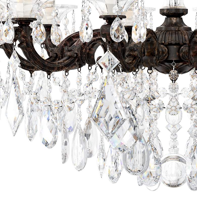 Image 4 La Scala 29.5"H x 28"W 10-Light Crystal Chandelier in Heirloom Br more views